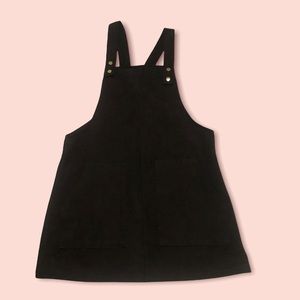 Forever 21  black velvet like jumper dress. Great condition. Adorable!